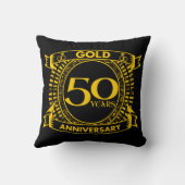 Coussin 50e anniversaire du Mariage d'or (Verso)