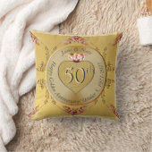 Coussin 50e anniversaire du Mariage d'or (Couverture)