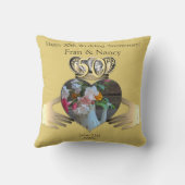 Coussin 50e anniversaire du Mariage Photo Claddaugh (Verso)