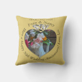 Coussin 50e anniversaire du Mariage Photo Diamond Heart (Verso)