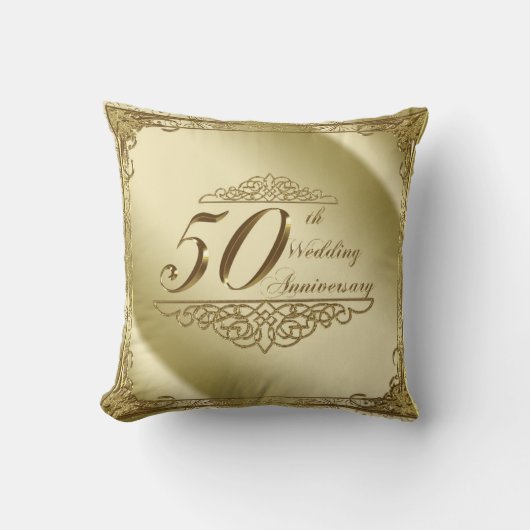 Coussin 50e anniversaire du Mariage Pillow (Recto)