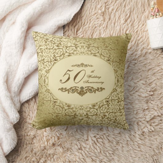 Coussin 50e anniversaire du Mariage Pillow (Couverture)