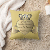 Coussin 50e anniversaire du Mariage Texte Claddaugh  (Couverture)