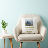 Coussin 50e anniversaire joyeux ajouter nom date photo mod (Chaise)