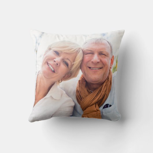 Coussin 50e anniversaire Rustic Floral String Lumières pho (Verso)