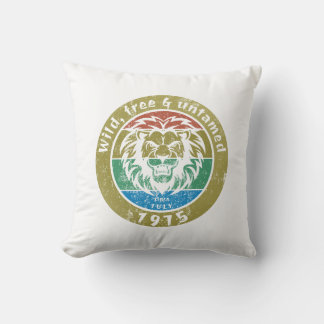 Coussin 50e anniversaire "sauvage, libre et sauvage depuis