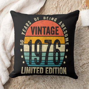 Coussin 50e anniversaire Vintage 1976 Édition limitée