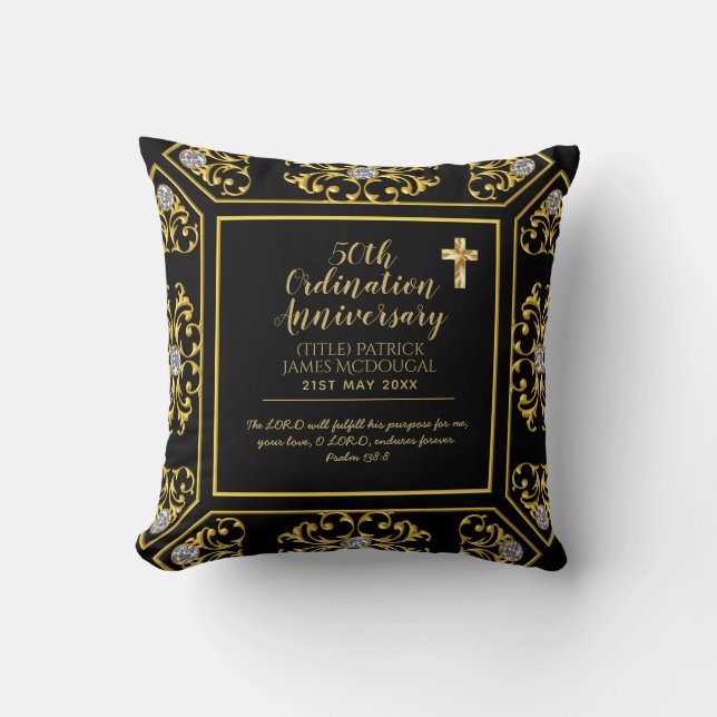 Coussin 50e PRIEST Cabinet Anniversary Personalized (Recto)