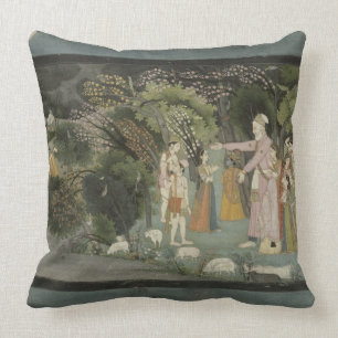 Coussin 51.207/28 Nanda demandant à Radha pour escorter l