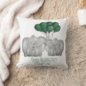 Coussin 55e anniversaire de l'mariage émeraude (Couverture)