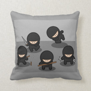 Coussin 5 petits Ninjas