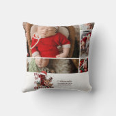 Coussin 5 Photo Plaid Reindeer First Christmas (Verso)