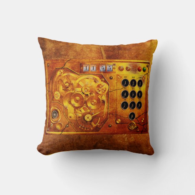Coussin 5 to of 12 Steampunk clock grunge (Recto)