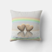 Coussin 5e Anniversaire Cœurs en Bois (Verso)