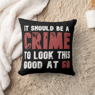 Coussin 60 Ans Amusant 60e Anniversaire Distressé