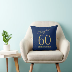 Coussin 60e anniversaire Blue Gold