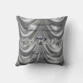 Coussin 60e Anniversaire de Mariage Cœur de Diamant (Verso)