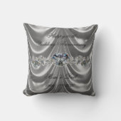 Coussin 60e Anniversaire de Mariage Diamant Cœur (Recto)
