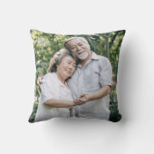 Coussin 60e anniversaire de Mariage Photo Rose aquarelle (Verso)