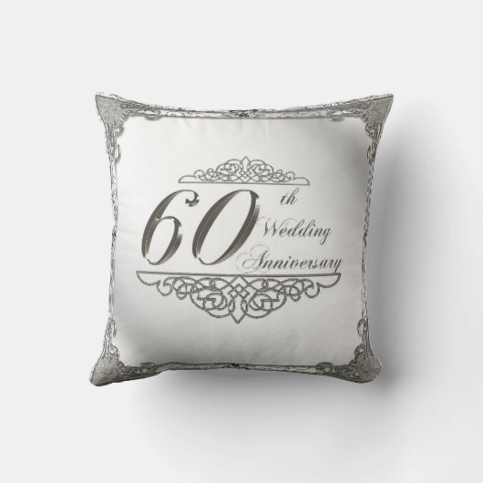 Coussin 60e anniversaire du Mariage Pillow (Verso)