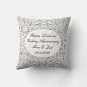 Coussin 60e anniversaire du Mariage Pillow (Verso)