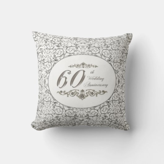 Coussin 60e anniversaire du Mariage Pillow (Recto)