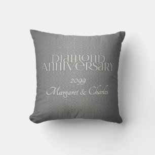 Coussin 60e Annivsersaire Mariage Diamond Photo