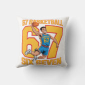 Coussin 67 Basket-ball Six Seven (Verso)