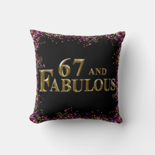 Coussin 67e anniversaire 