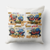 Coussin 6’7” Éléments de chimie vitaux pour la survie (Recto)