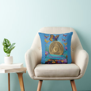 Coussin 6 ans NOM PERSONNALISÉ Anniversaire de sobriété Pa