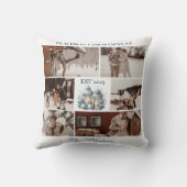 Coussin 6 Photos Premier Noël ensemble (Verso)