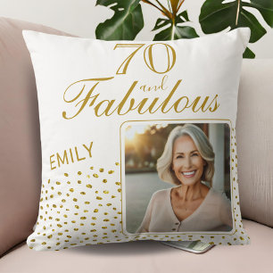 Coussin 70 et Fabulous Gold Parties scintillant Photo 70e