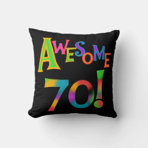 Coussin 70 superbes T-shirts et cadeaux d'anniversaire