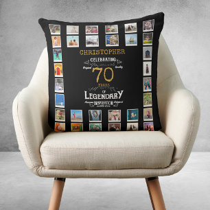 Coussin 70e anniversaire Black Gold Legendary Photo