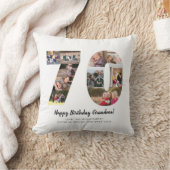 Coussin 70e Numéro moderne Collage photo Salutation person (Couverture)