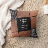 Coussin 7e anniversaire du Mariage de la laine de cuivre (Couverture)