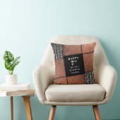 Coussin 7e anniversaire du Mariage de la laine de cuivre (Chaise)