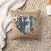 Coussin 7e anniversaire du Mariage Rose de la photographie (Couverture)