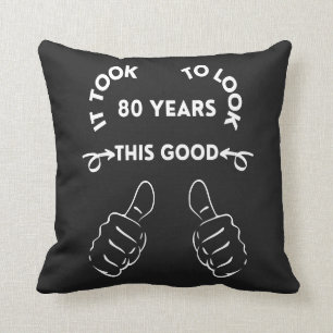 Coussin 80e anniversaire Pillow