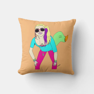 Coussin 80s foxy fille
