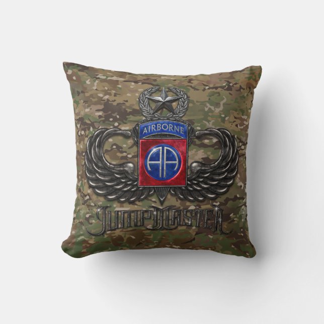 Coussin 82e Camo Jumpmaster aéroporté (Recto)