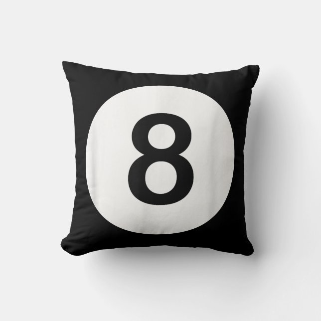 Coussin 8 Ball pool Hall Tees, poison de Shark Lover (Recto)