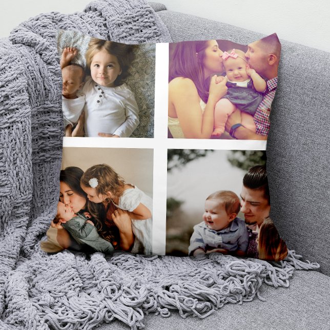 Coussin 8 Collage photo personnalisé (Créateur téléchargé)