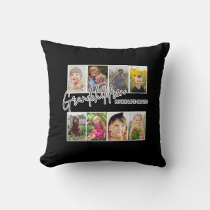 Coussin 8 Photo "Les petits-enfants font la vie grand"