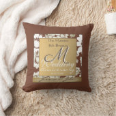 Coussin 8e anniversaire du Mariage de bronze foncé (Couverture)