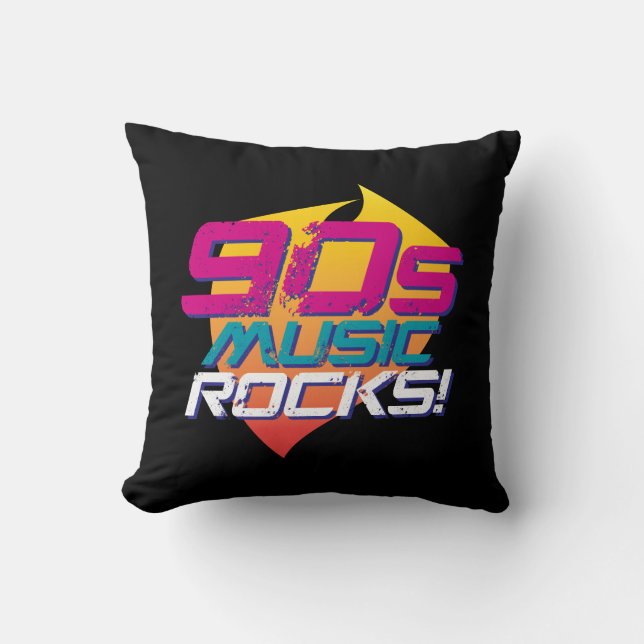 Coussin 90s Music Rocks ! (Lumière) (Recto)