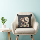 Coussin 9 Ans d'être Incroyable Sloth Faisant le Dab 9ème (Chaise)