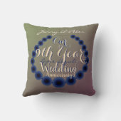 Coussin 9e anniversaire Mariage de Lapis Lazuli (Verso)