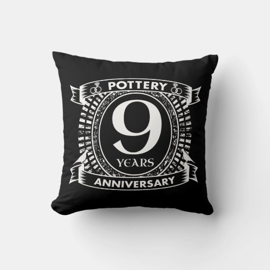 Coussin 9e Tournoi de tennis anniversary pottery (Recto)